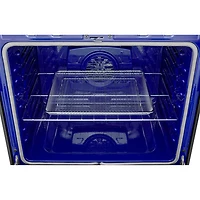 Cuisinière électrique autonome à 5 éléments avec convection véritable et friture à air chaud 6,3 pi³ 30 po de LG (LREN6323ZE) - Inox noir