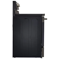 LG 30" 6.3 Cu. Ft. True Convection 5-Element Freestanding Electric Air Fry Range (LREN6323ZE) - Black Stainless