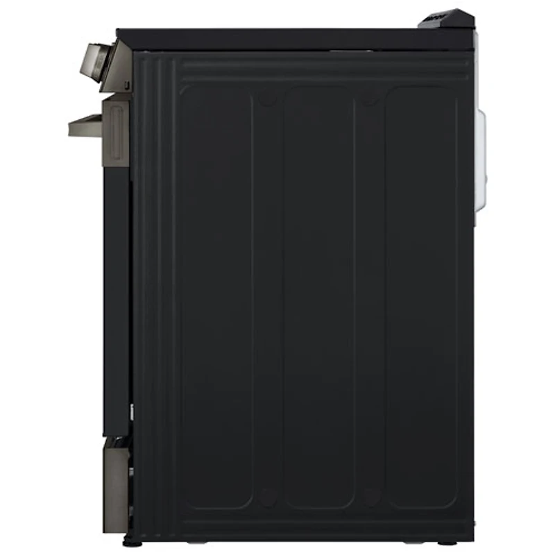 LG 30" 6.3 Cu. Ft. Fan Convection 5-Element Slide-In Electric Air Fry Range (LSEL6333ZE) - Black Stainless Steel