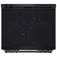 LG 30" 6.3 Cu. Ft. Fan Convection 5-Element Slide-In Electric Air Fry Range (LSEL6333ZE) - Black Stainless Steel