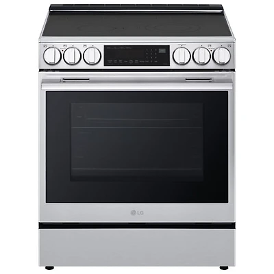 LG 30" 6.3 Cu. Ft. True Convection 5-Element Slide-In Electric Air Fry Range (LSEL6335XE) - Stainless Steel