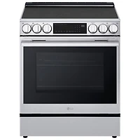 LG 30" 6.3 Cu. Ft. True Convection 5-Element Slide-In Electric Air Fry Range (LSEL6335XE) - Stainless Steel