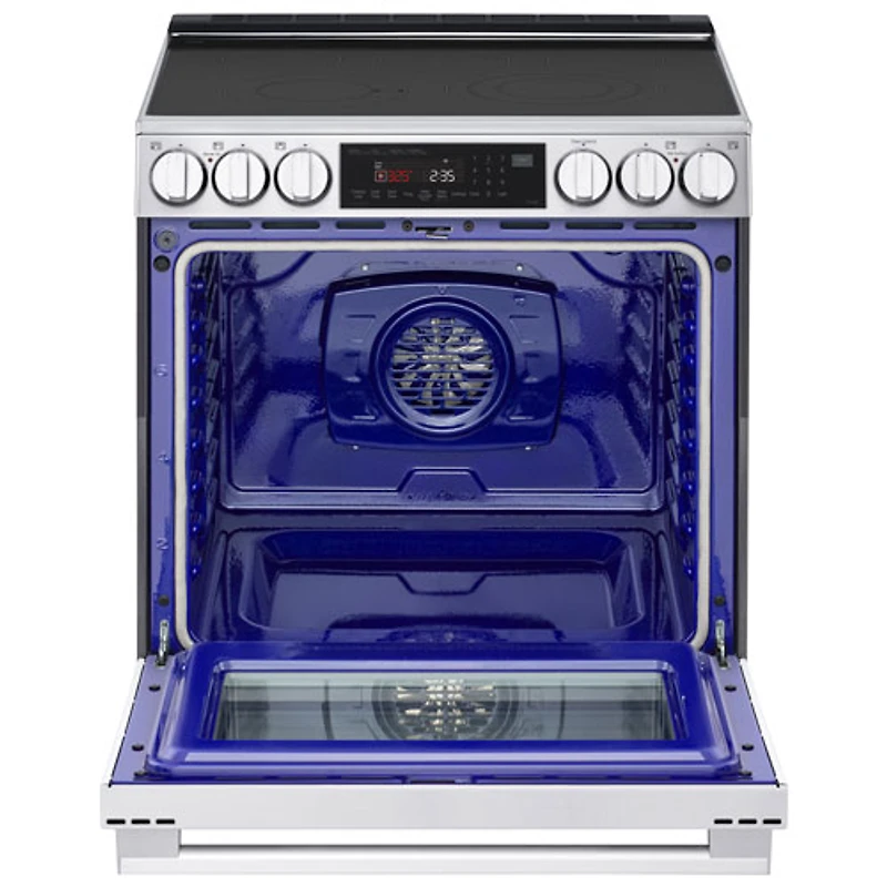LG 30" 6.3 Cu. Ft. True Convection 5-Element Slide-In Electric Air Fry Range (LSEL6335XE) - Stainless Steel