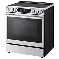 LG 30" 6.3 Cu. Ft. True Convection 5-Element Slide-In Electric Air Fry Range (LSEL6335XE) - Stainless Steel