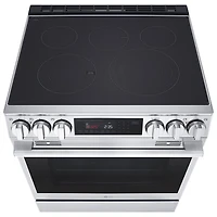LG 30" 6.3 Cu. Ft. True Convection 5-Element Slide-In Electric Air Fry Range (LSEL6335XE) - Stainless Steel
