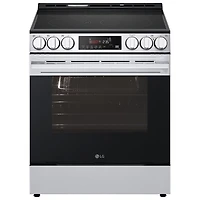 Cuisinière électrique encastrable à 5 éléments avec convection à ventilateur et friture à air chaud 6,3 pi³ 30 po de LG (LSEL6333XE) - Inox noir