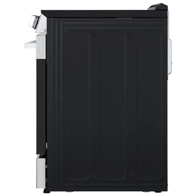 Cuisinière électrique encastrable à 5 éléments avec convection à ventilateur et friture à air chaud 6,3 pi³ 30 po de LG (LSEL6333XE) - Inox noir
