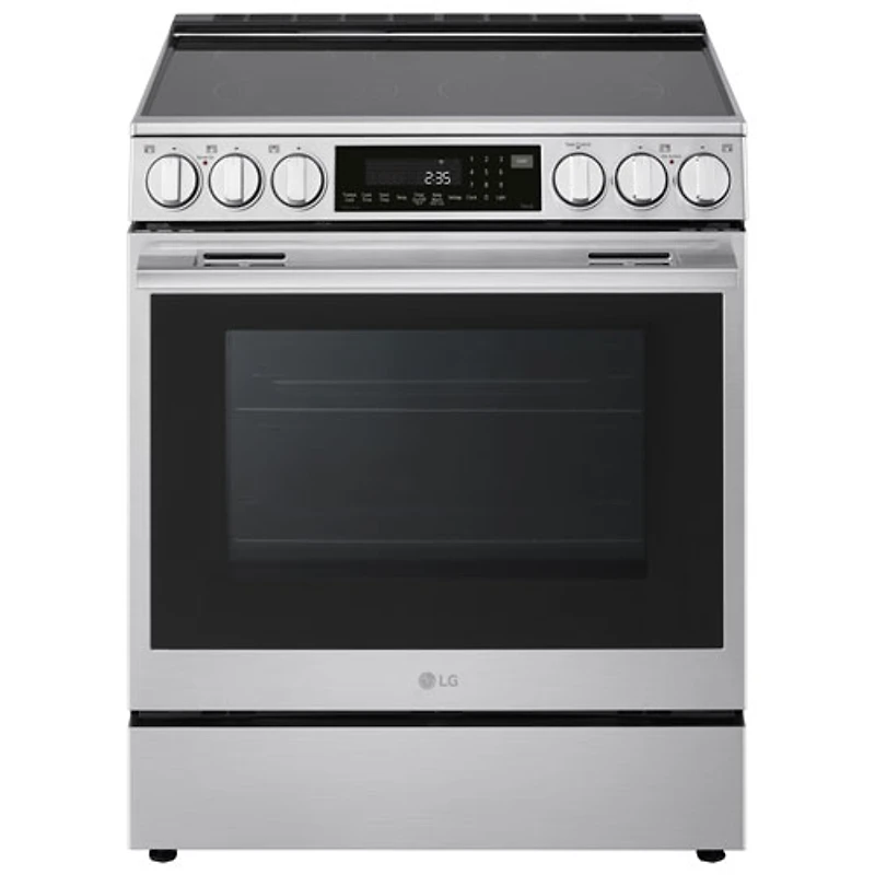 LG 30" 6.3 Cu. Ft. True Convection 5-Element Slide-In Electric Air Fry Range (LSEL6337XE) - Stainless Steel