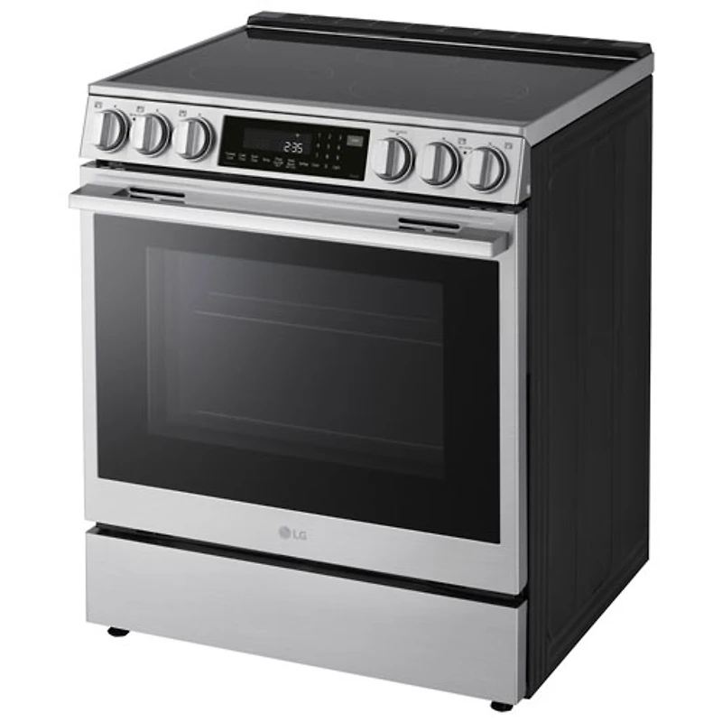 LG 30" 6.3 Cu. Ft. True Convection 5-Element Slide-In Electric Air Fry Range (LSEL6337XE) - Stainless Steel