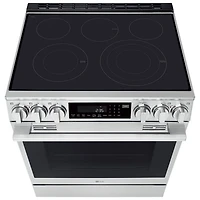 LG 30" 6.3 Cu. Ft. True Convection 5-Element Slide-In Electric Air Fry Range (LSEL6337XE) - Stainless Steel