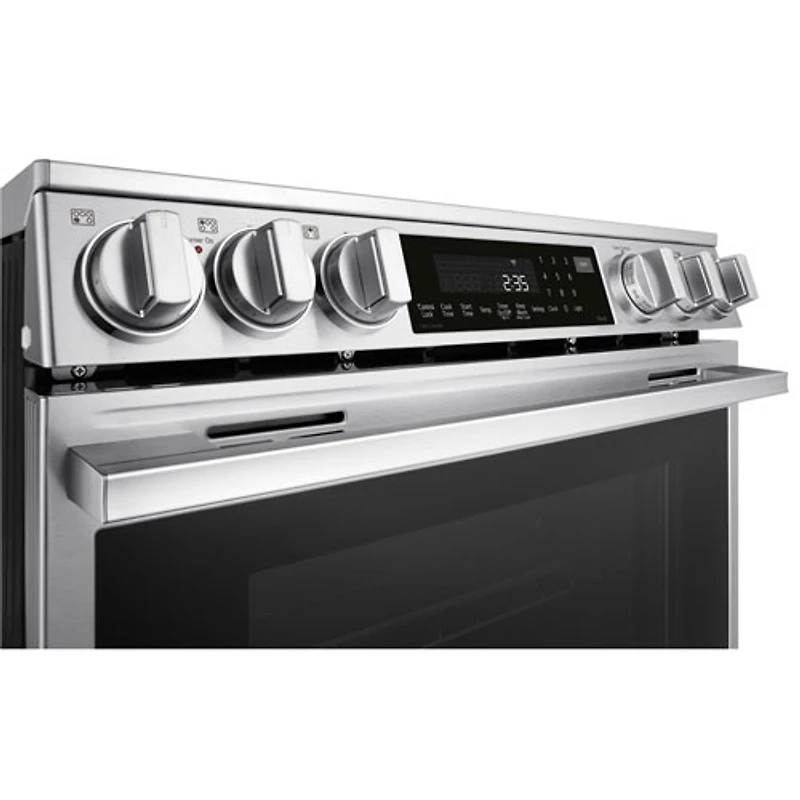 LG 30" 6.3 Cu. Ft. True Convection 5-Element Slide-In Electric Air Fry Range (LSEL6337XE) - Stainless Steel