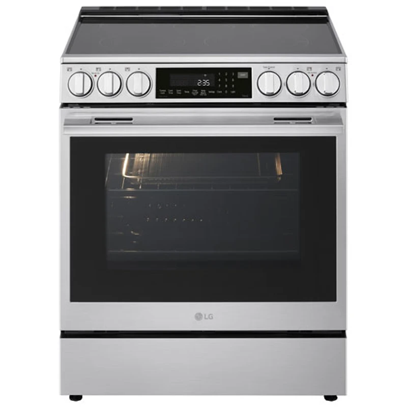 LG 30" 6.3 Cu. Ft. True Convection 5-Element Slide-In Electric Air Fry Range (LSEL6337XE) - Stainless Steel
