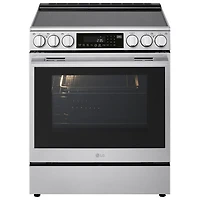 LG 30" 6.3 Cu. Ft. True Convection 5-Element Slide-In Electric Air Fry Range (LSEL6337XE) - Stainless Steel