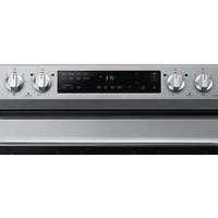 Cuisinière électrique autonome à 5 éléments avec ventilateur à convection et friture à air chaud 6,3 pi³ 30 po de Samsung (NE63A6515SS/AC) - Inox