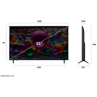 Téléviseur intelligent ACL HDR UHD 4K de 55 po AI UA77 série UA7700 de LG (55UA7700PUB) - 2025