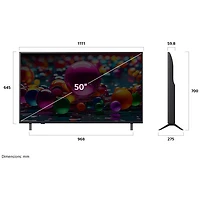 Téléviseur intelligent ACL HDR UHD 4K de 50 po AI UA77 série UA7700 de LG (50UA7700PUB) - 2025