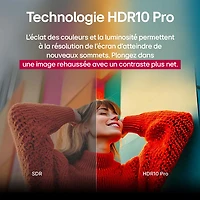 Téléviseur intelligent ACL HDR UHD 4K de 86 po AI UA77 série UA7700 de LG (86UA7700PUA) - 2025