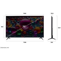 Téléviseur intelligent ACL HDR UHD 4K de 75 po AI UA77 série UA7700 de LG (75UA7700PUA) - 2025