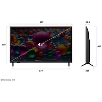 Téléviseur intelligent ACL HDR UHD 4K de 43 po AI UA77 série UA7700 de LG (43UA7700PUB) - 2025