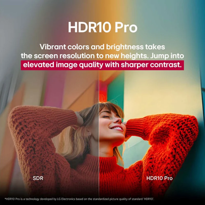 Téléviseur intelligent ACL HDR UHD 4K de 43 po AI UA77 série UA7700 de LG (43UA7700PUB) - 2025