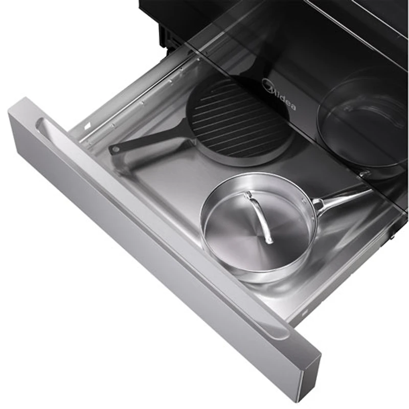Cuisinière électrique autonome 6,3 pi³ 30 po de Midea (MER30B14ASTC) - Acier inoxydable
