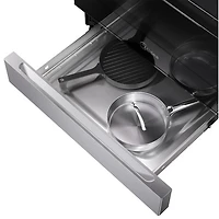 Cuisinière électrique autonome 6,3 pi³ 30 po de Midea (MER30B14ASTC) - Acier inoxydable