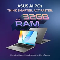 ASUS Vivobook S16 16" AI Laptop - Matte Grey (AMD Ryzen 7 260/32GB RAM/1TB SSD/Windows 11 Home)