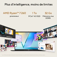 ASUS Vivobook S16 16" AI Laptop - Matte Grey (AMD Ryzen 7 260/32GB RAM/1TB SSD/Windows 11 Home)