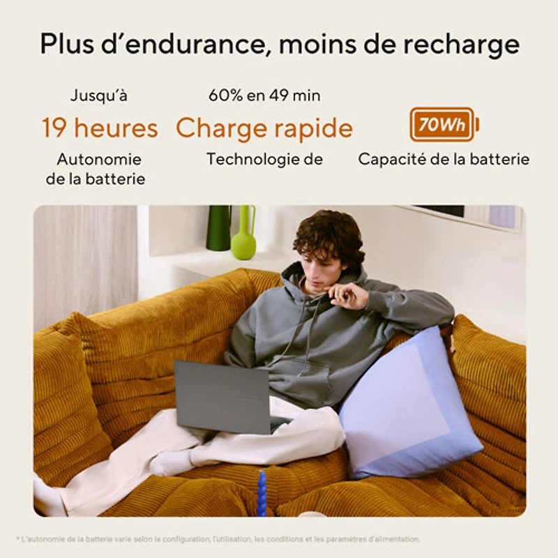 Portable Vivobook S16 de 16 po avec IA d'ASUS