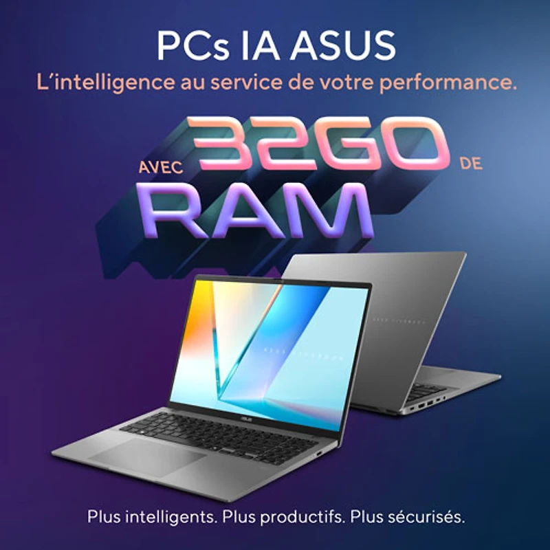 Portable Vivobook S16 de 16 po avec IA d'ASUS