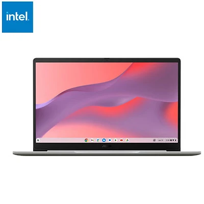 Chromebook 14 po CX14 d'ASUS - Gris pur (Celeron N4500 d'Intel/RAM 4 Go/eMMC 64 Go/ChromeOS)