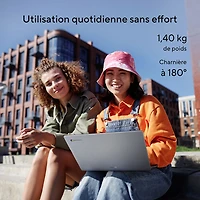 Chromebook 14 po CX14 d'ASUS - Gris pur (Celeron N4500 d'Intel/RAM 4 Go/eMMC 64 Go/ChromeOS)