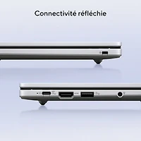 Chromebook 14 po CX14 d'ASUS - Gris pur (Celeron N4500 d'Intel/RAM 4 Go/eMMC 64 Go/ChromeOS)