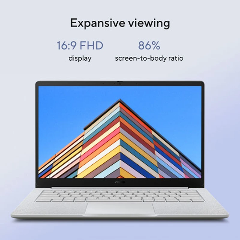 Chromebook 14 po CX14 d'ASUS - Gris pur (Celeron N4500 d'Intel/RAM 4 Go/eMMC 64 Go/ChromeOS)