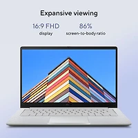 Chromebook 14 po CX14 d'ASUS - Gris pur (Celeron N4500 d'Intel/RAM 4 Go/eMMC 64 Go/ChromeOS)