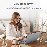 Chromebook CX15 de 15,6 po d'ASUS avec 3 mois de forfait Google AI Pro - Gris pur (Celeron N4500 d'Intel/RAM 8 Go/SSD 128 Go)