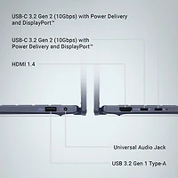 Dell 14" Touchscreen 2-in-1 Laptop - Midnight Blue (AMD Ryzen AI 7 350/16GB RAM/1TB SSD)
