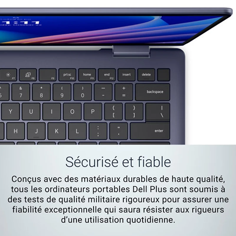Portable Copilot+ PC à écran tactile 2-en-1 Plus de 14 po de Dell - Bleu minuit (Ryzen AI 7 350 d'AMD/RAM 16 Go/SSD 1 To)