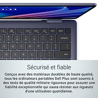 Portable Copilot+ PC à écran tactile 2-en-1 Plus de 14 po de Dell - Bleu minuit (Ryzen AI 7 350 d'AMD/RAM 16 Go/SSD 1 To)