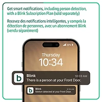 Système avec sonnette vidéo Wi-Fi 1440p de Blink