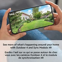 Blink Outdoor 4 Wire-Free 1080p Full HD IP Security Camera System with Sync Module Core XR - 2 Pack