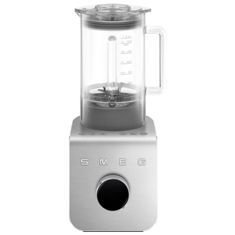 Mélangeur sur socle haute performance 1,5 l 1400 W de Smeg - Noir/Argenté