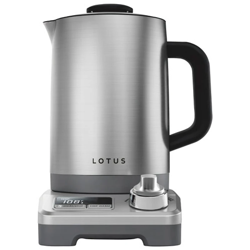 Bouilloire électrique à température précise de Lotus - 1,5 l - Acier inoxydable