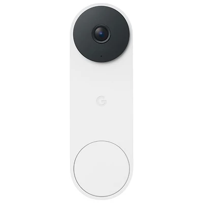 Sonnette vidéo Wi-Fi (avec fil) Google Nest (3e génération) - Neige