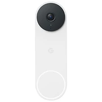 Sonnette vidéo Wi-Fi (avec fil) Google Nest (3e génération) - Neige
