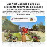 Sonnette vidéo Wi-Fi (avec fil) Google Nest (3e génération) - Neige