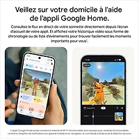 Sonnette vidéo Wi-Fi (avec fil) Google Nest (3e génération) - Neige