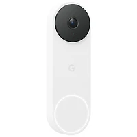 Sonnette vidéo Wi-Fi (avec fil) Google Nest (3e génération) - Neige