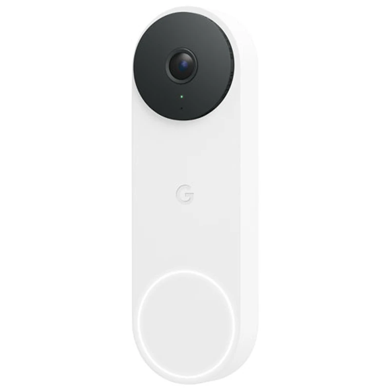 Sonnette vidéo Wi-Fi (avec fil) Google Nest (3e génération) - Neige