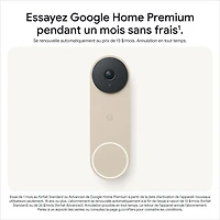 Sonnette vidéo Wi-Fi (avec fil) Nest de Google (3e génération